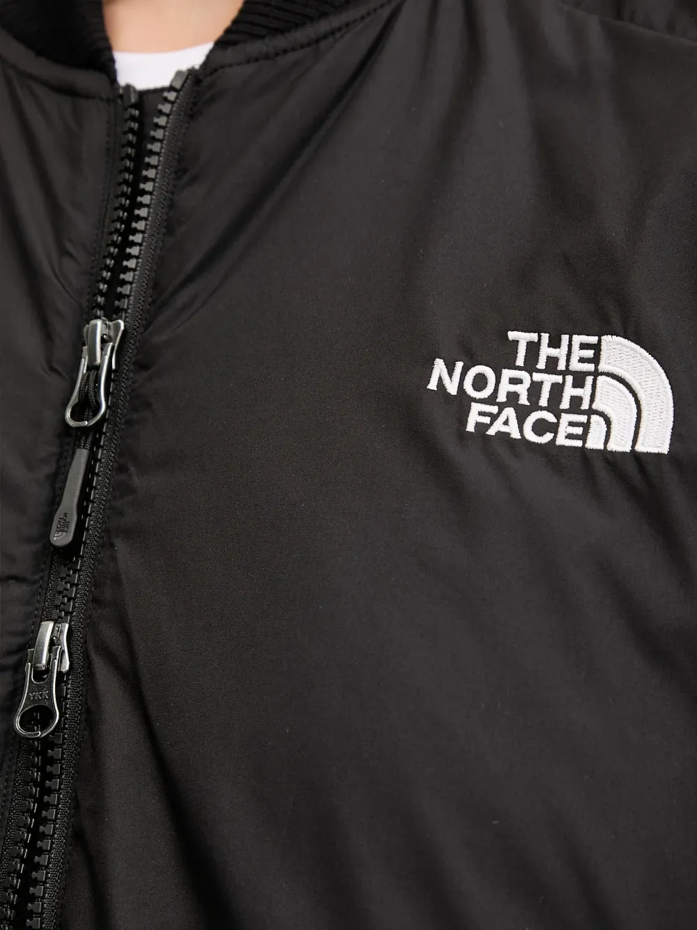 The North Face Zip Bomber Jacket | Black | FARFETCH CA
