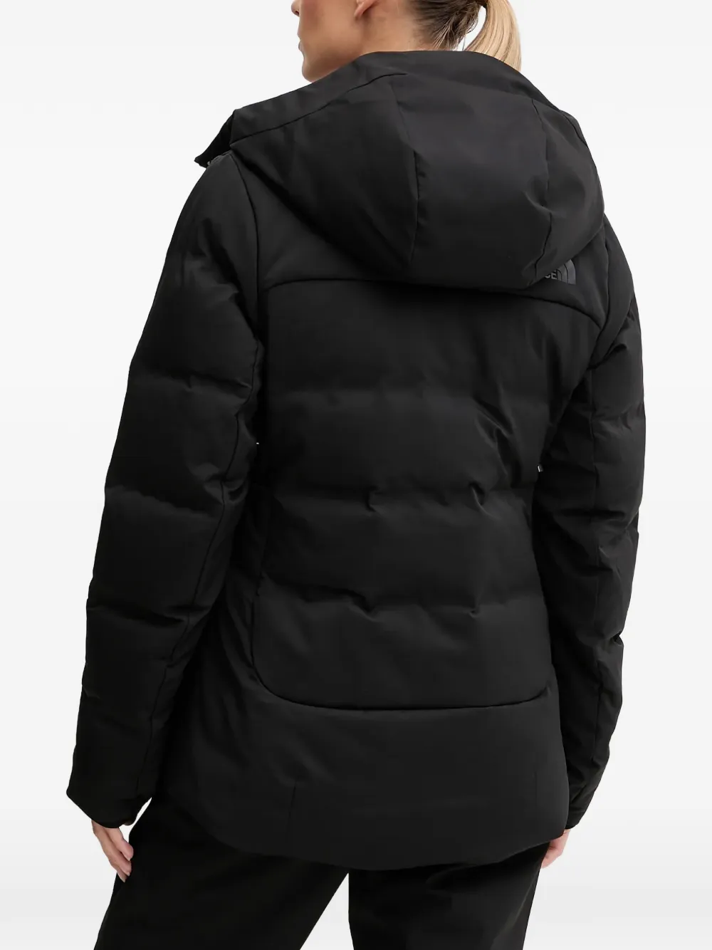 hooded padded ski jacket