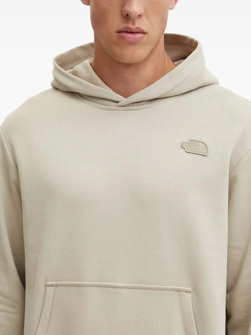 The North Face Hoodie met logopatch Beige