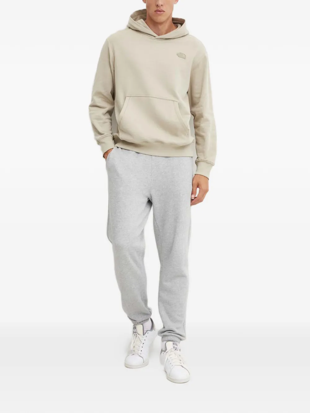 The North Face Hoodie met logopatch Beige