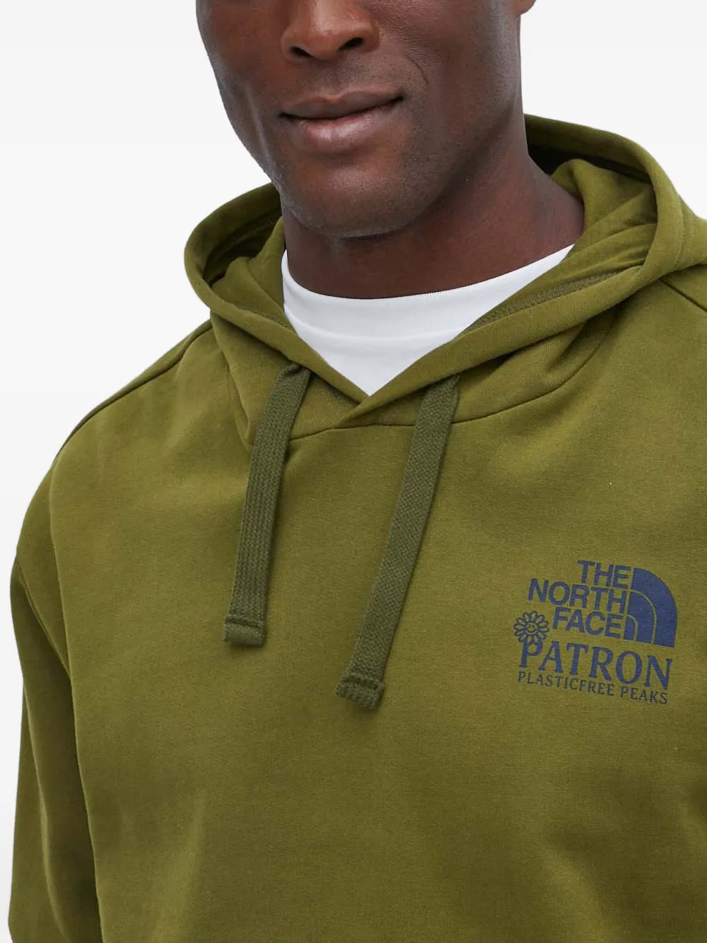 The North Face Hoodie met logoprint Groen