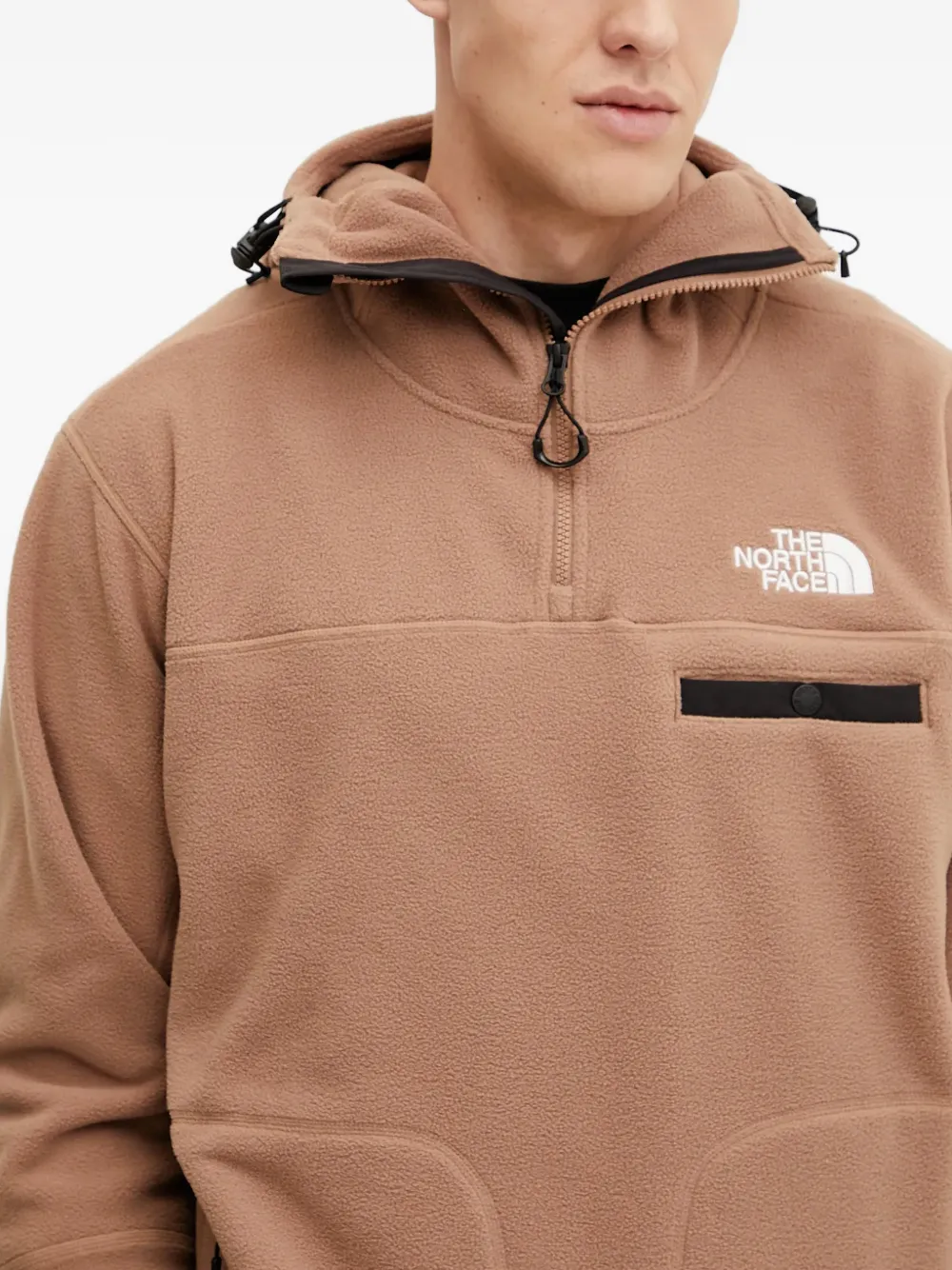 The North Face Hoodie met capuchon en rits Bruin