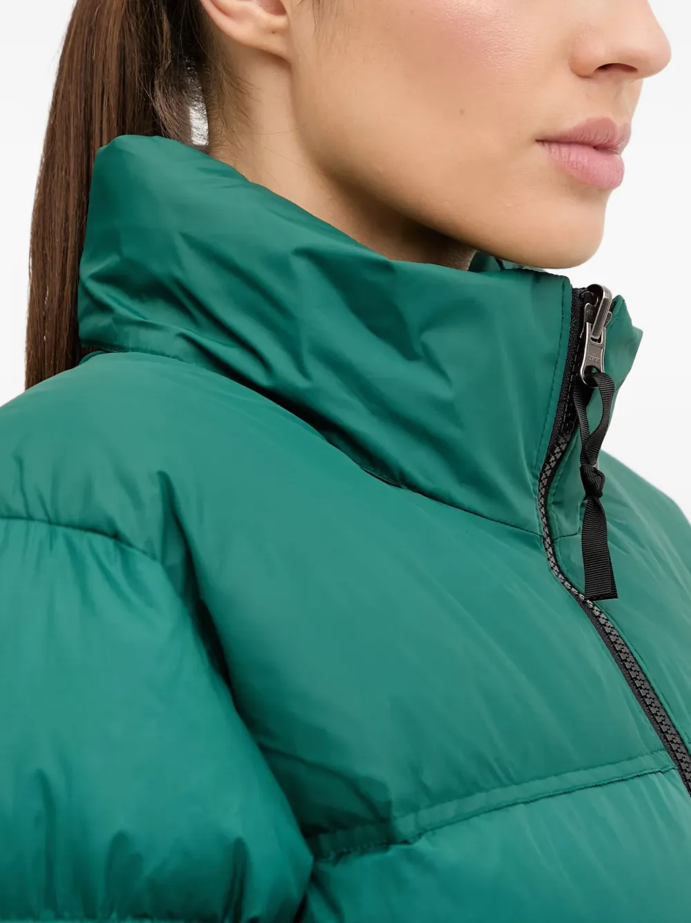 zip logo-print hooded jacket
