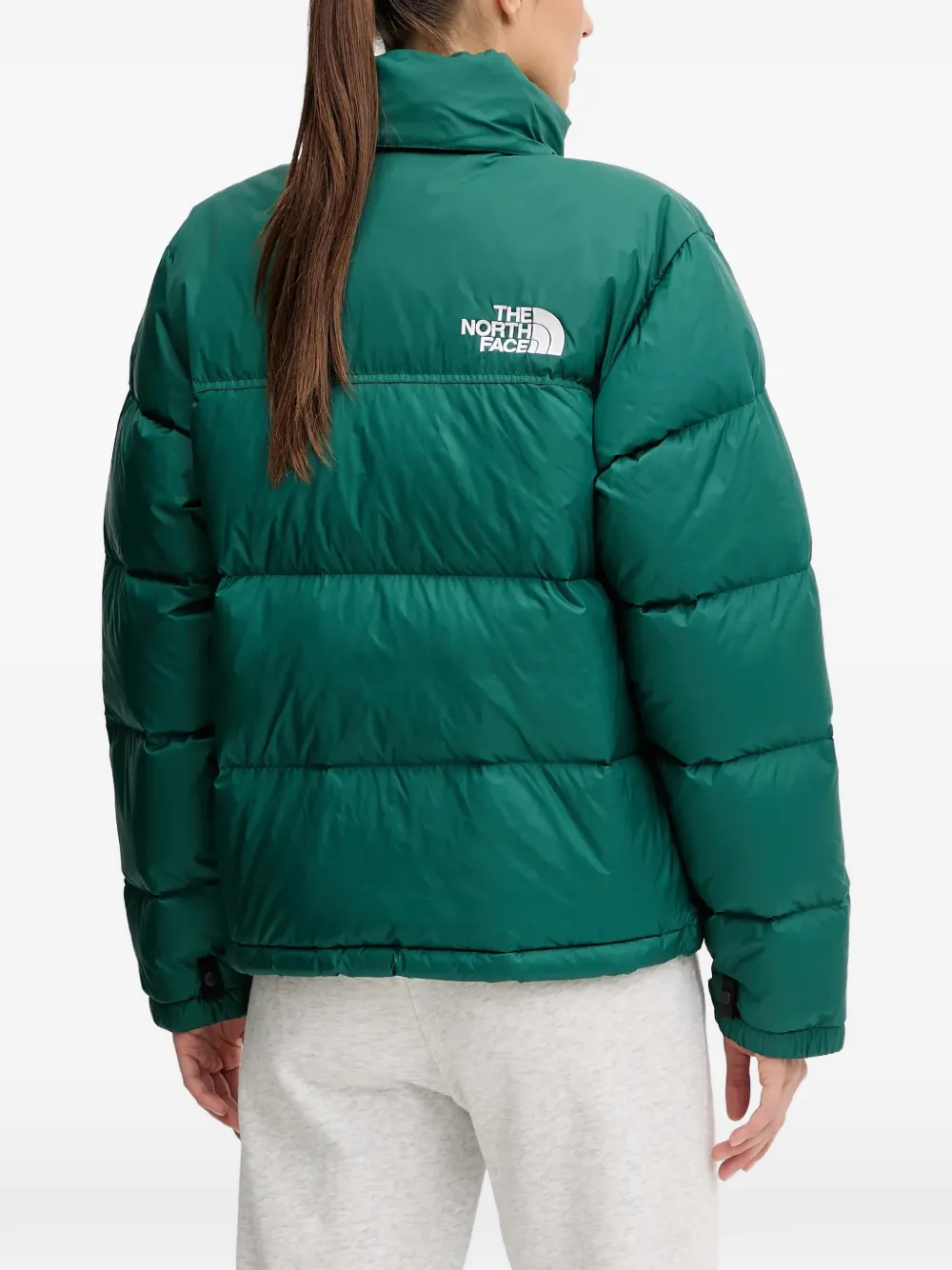 zip logo-print hooded jacket