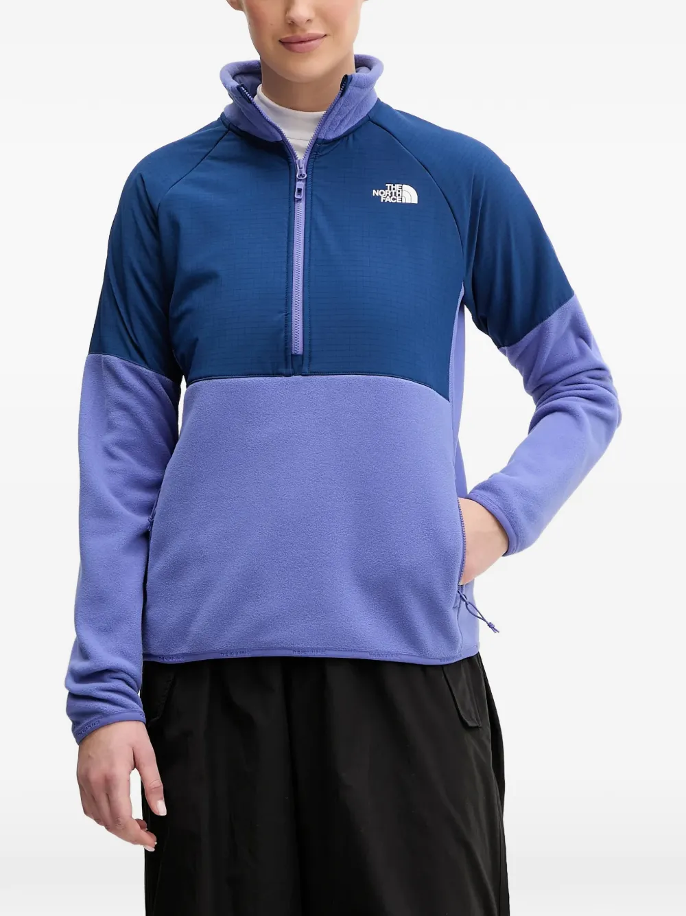 The North Face quarter-zip colour-block sweatshirt - Blu