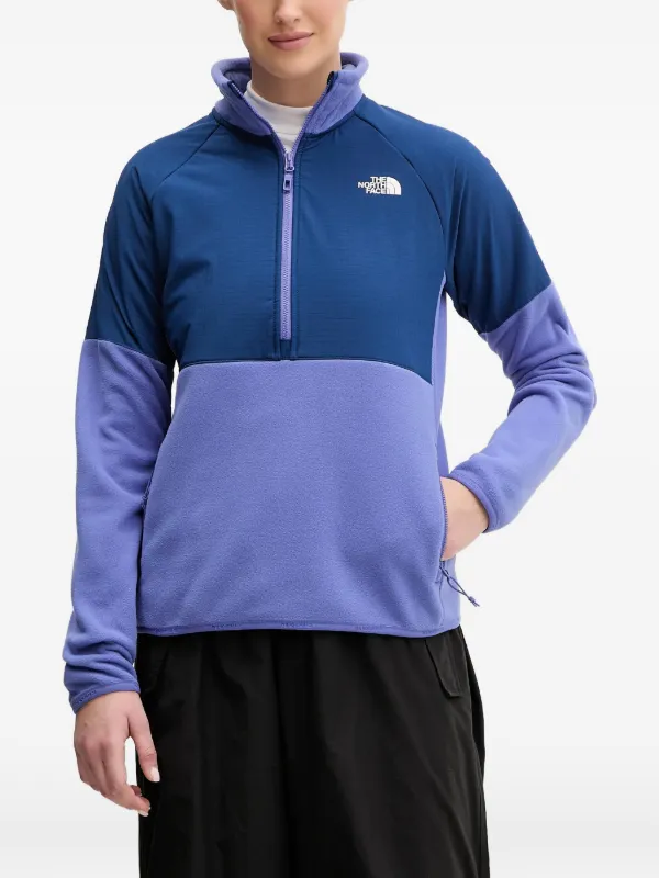 The North Face クロップドジップ カラーブロック スウェットシャツ 