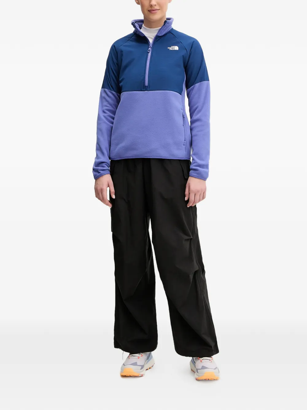  The North Face Quarter-zip Colour-block Sweatshirt - Blue 