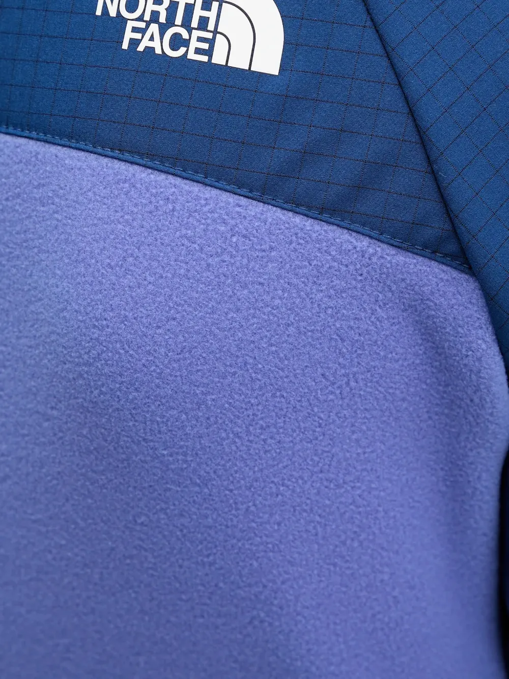 The North Face Sweater met colourblocking en rits Blauw