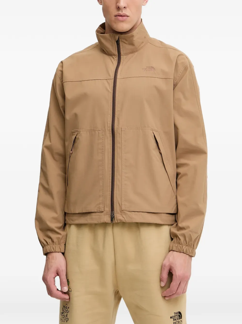 The North Face zip pocket jacket - Marrone