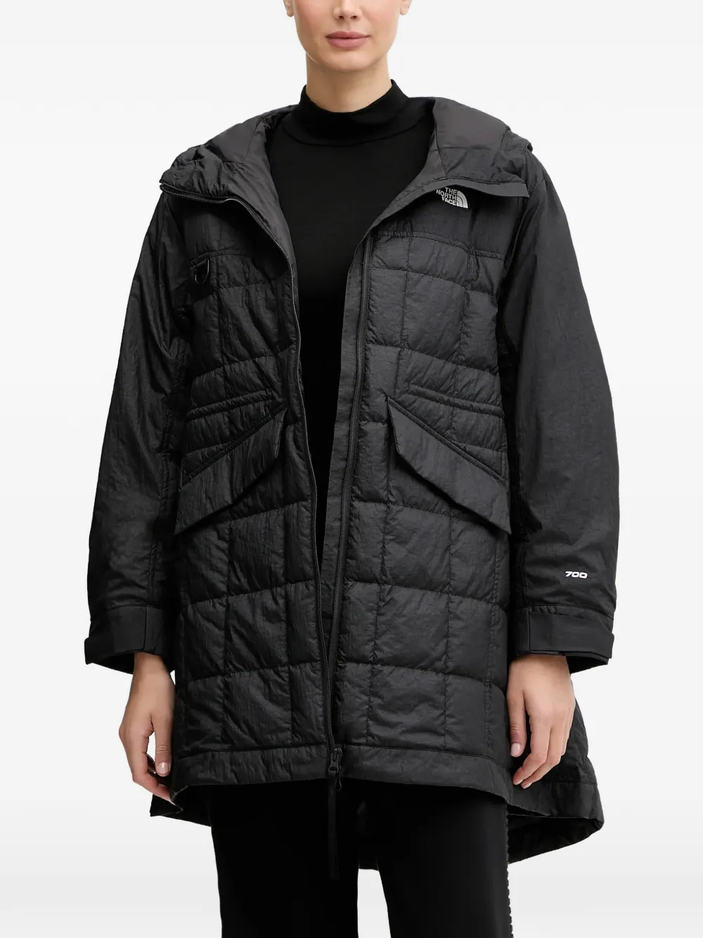 The North Face quilted hooded jacket - Nero