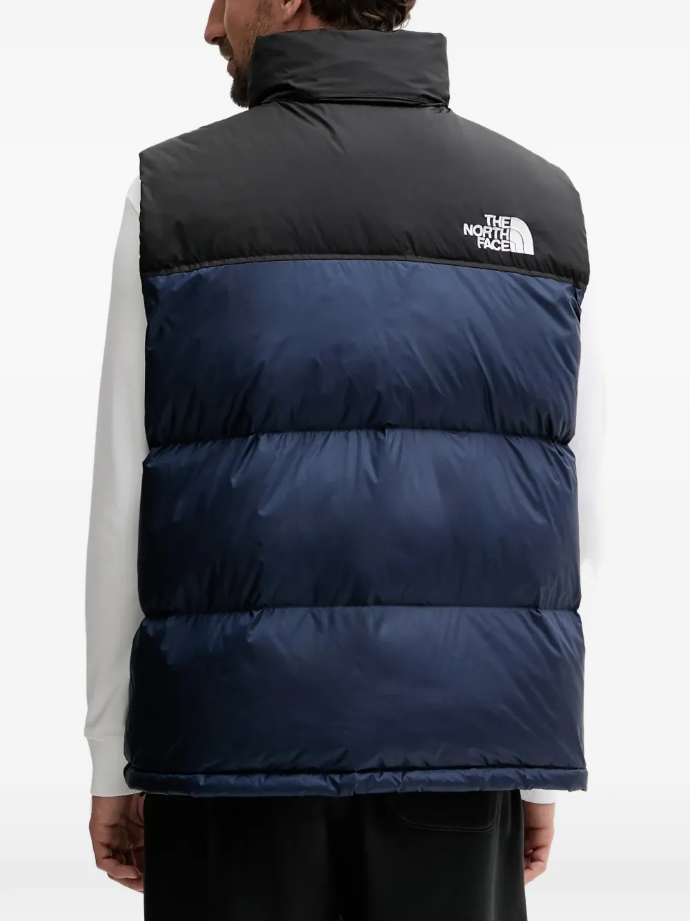 The North Face Retro Nuptse bodywarmer met capuchon Blauw