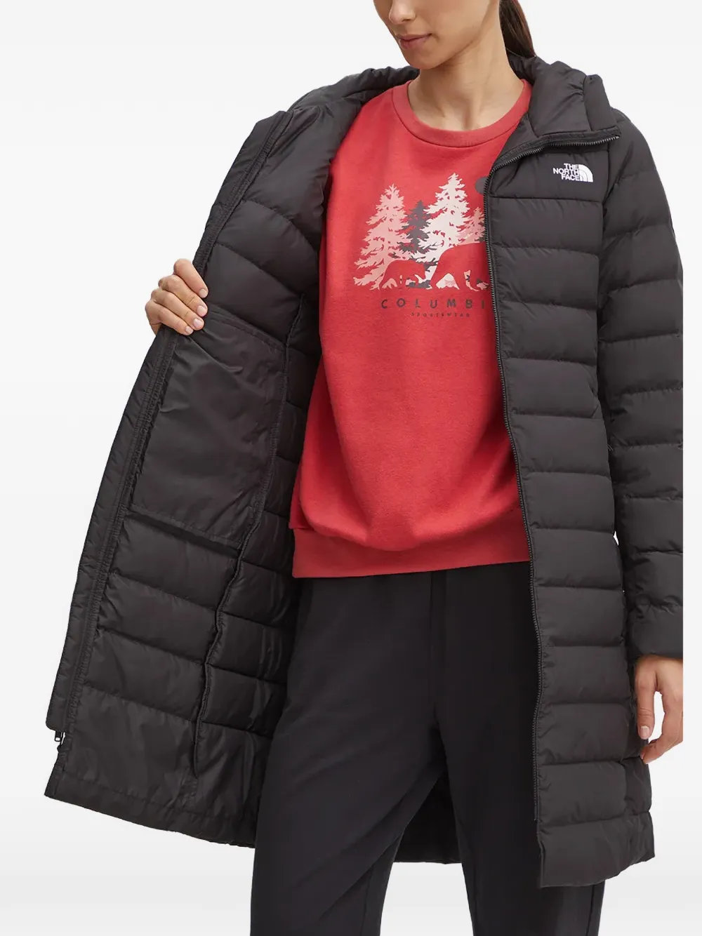 The North Face Aconcagua gewatteerde parka met capuchon Zwart