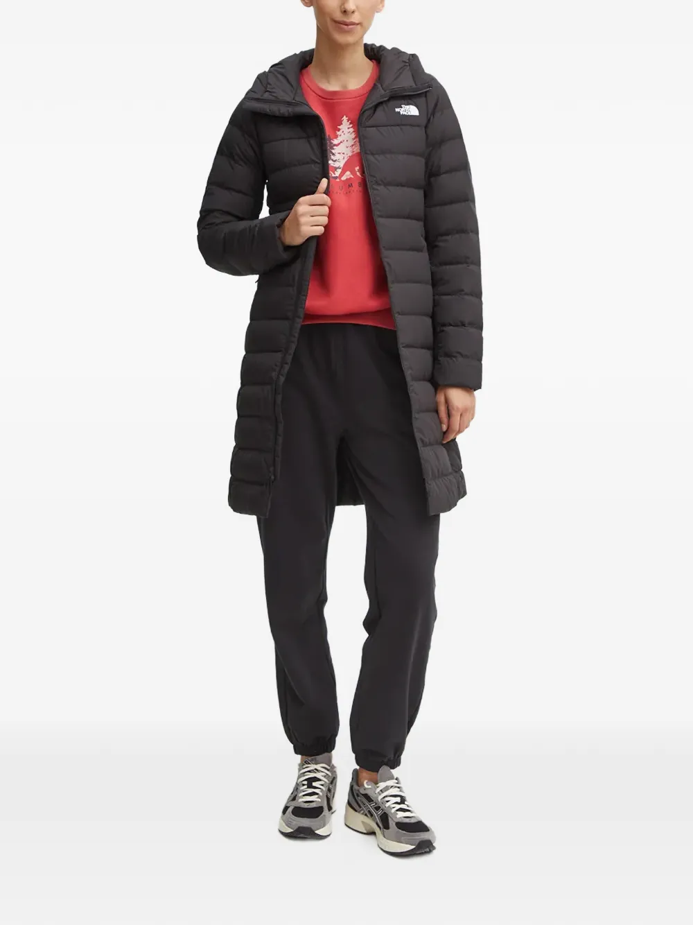The North Face Aconcagua gewatteerde parka met capuchon Zwart