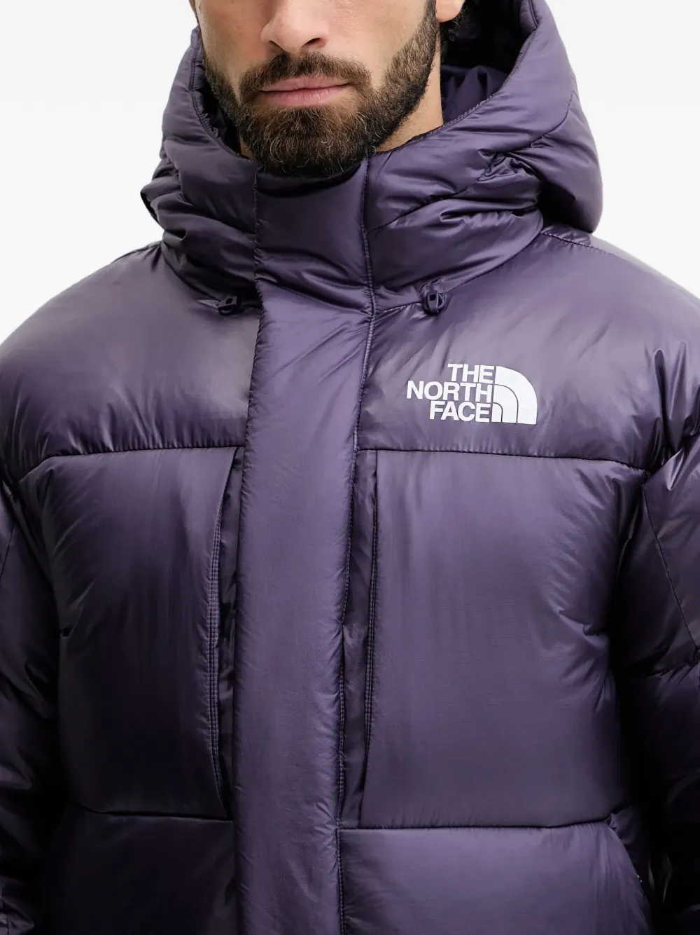 The North Face Pertex gewatteerd jack met capuchon Paars