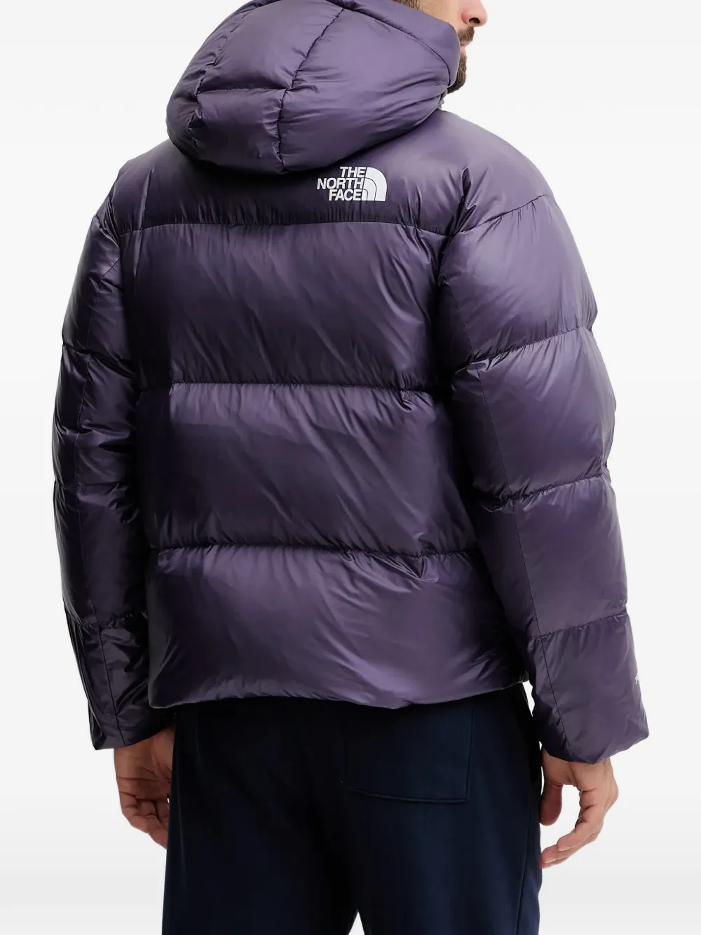 The North Face Pertex gewatteerd jack met capuchon Paars