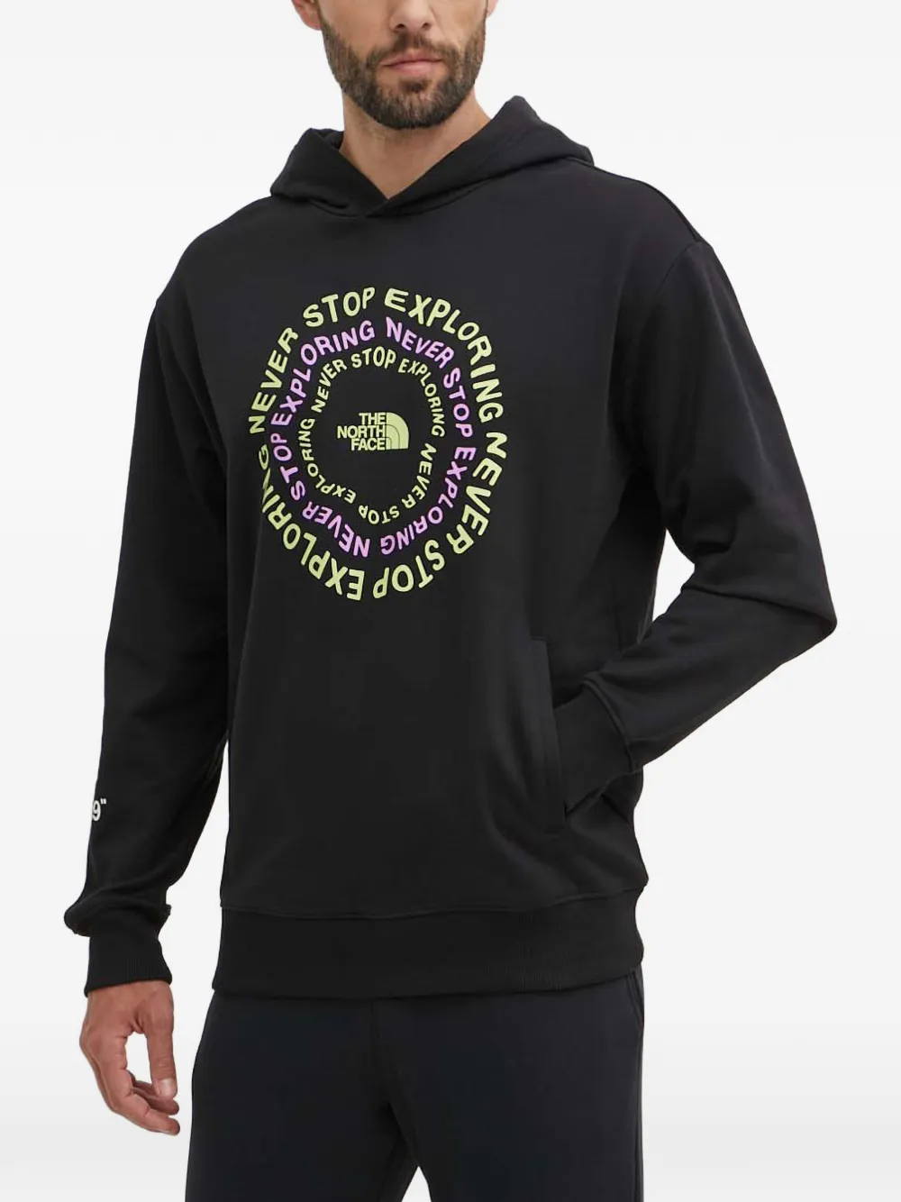 The North Face long-sleeved graphic hoodie - Nero