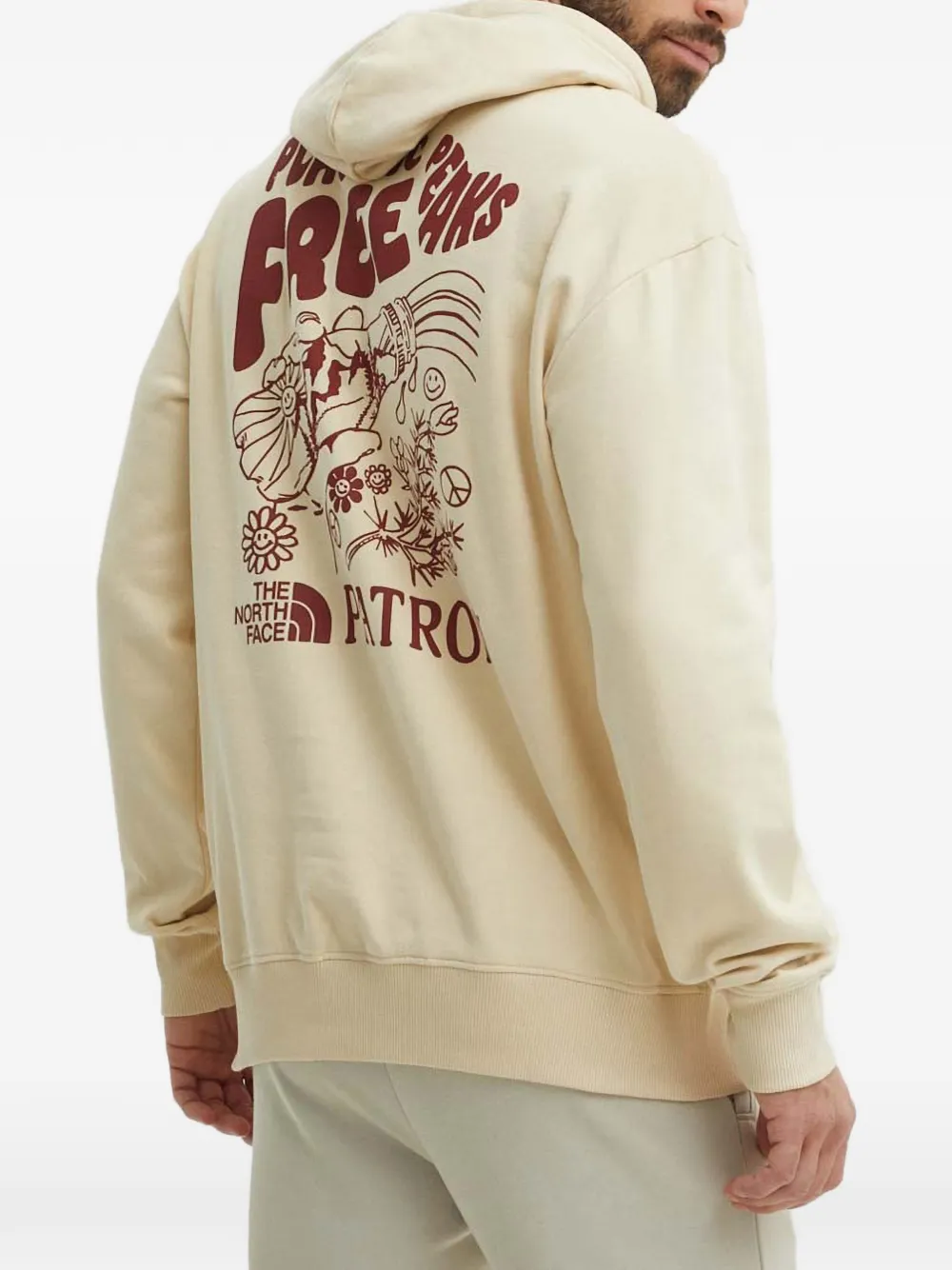 The North Face Hoodie met trekkoord Beige