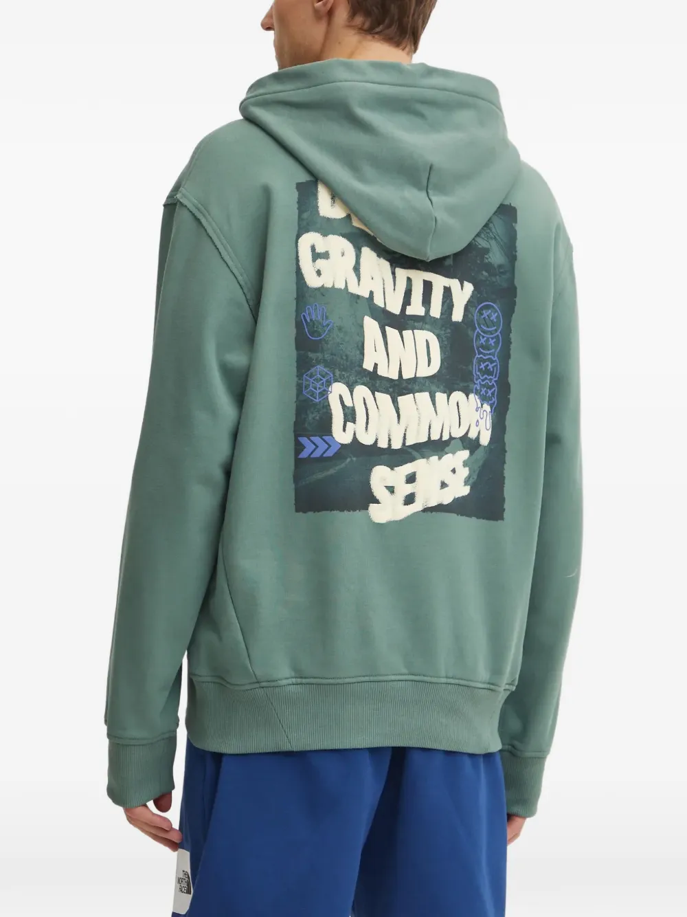 The North Face Hoodie met geborduurd logo Groen
