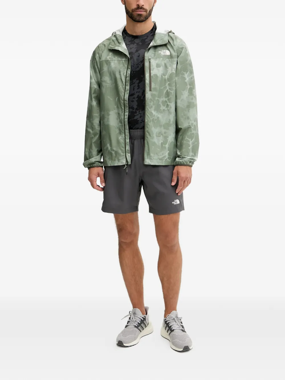  The North Face Higher Run Zip Hooded Jacket - Green 