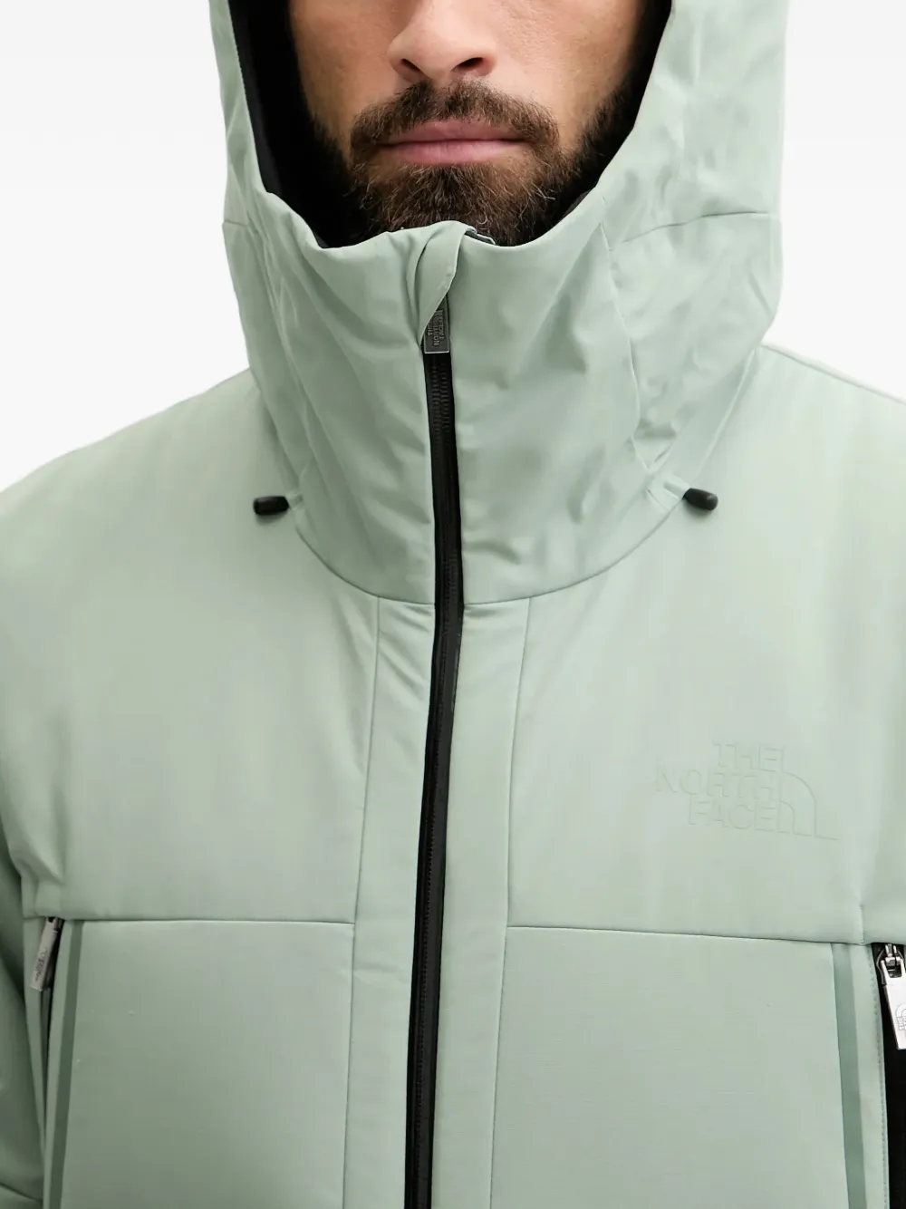 The North Face Skikleding met capuchon en rits Groen