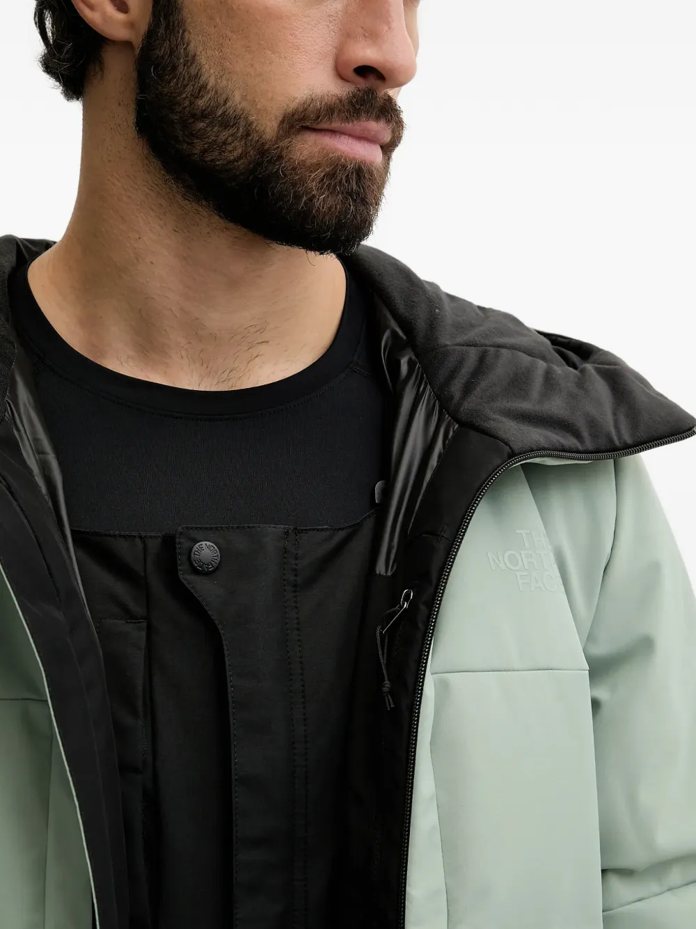 The North Face Skikleding met capuchon en rits Groen