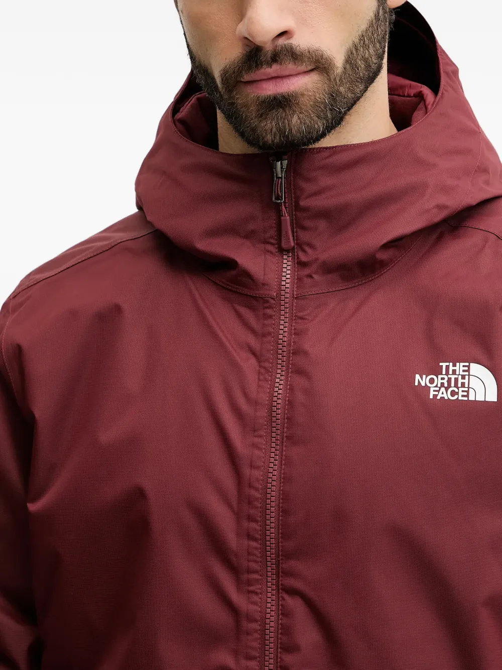 The North Face Quest performance jack met capuchon en rits Rood