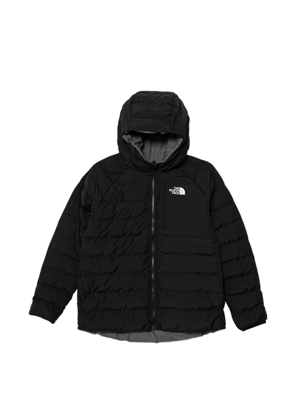 The North Face Kids hooded padded jacket - Nero