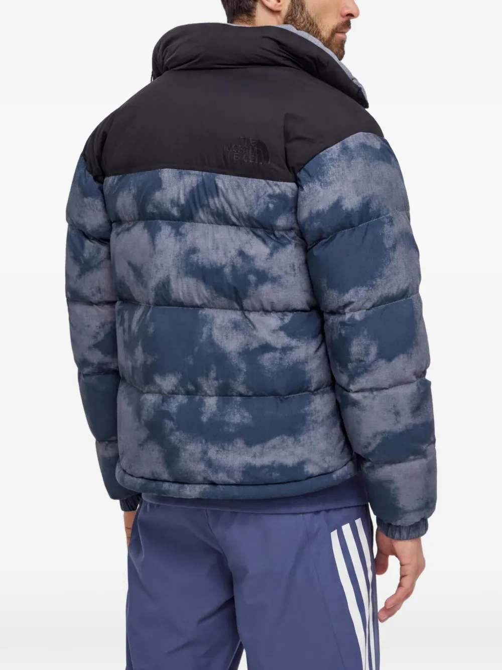 The North Face Jack met vlakken en print Blauw