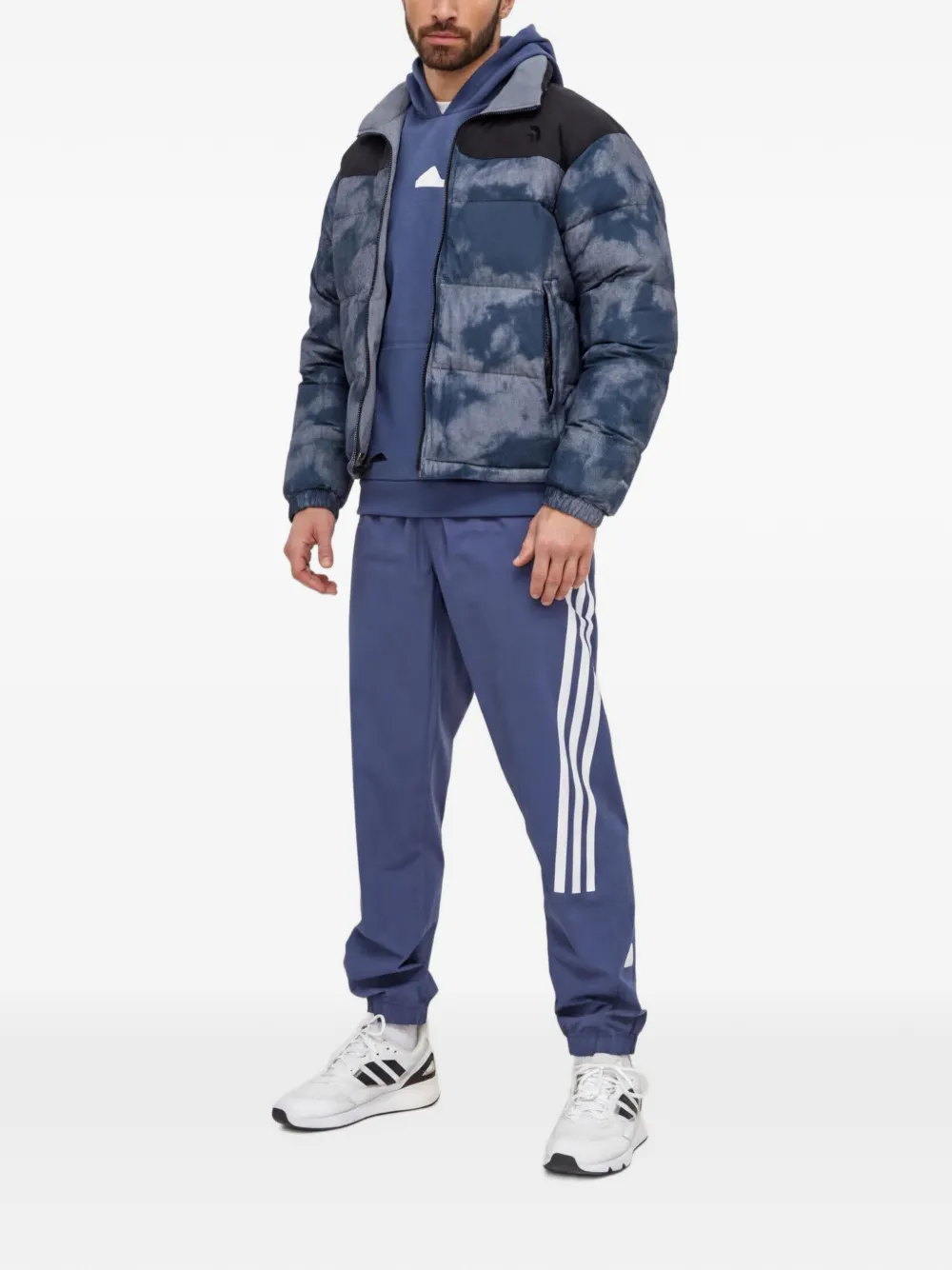 The North Face Jack met vlakken en print Blauw