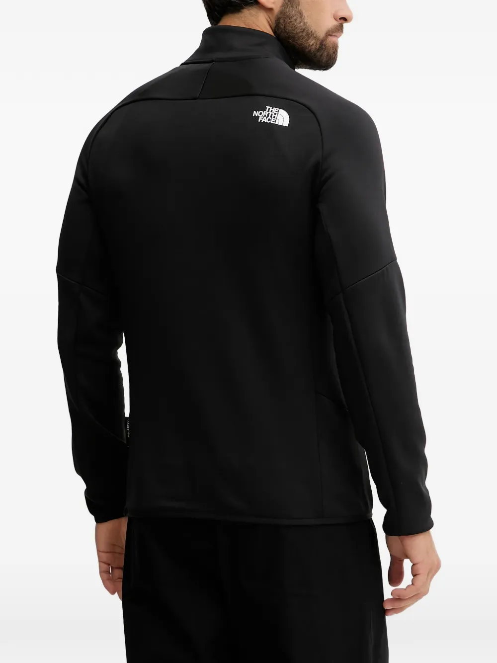 The North Face Sweater met opstaande hals en rits Zwart
