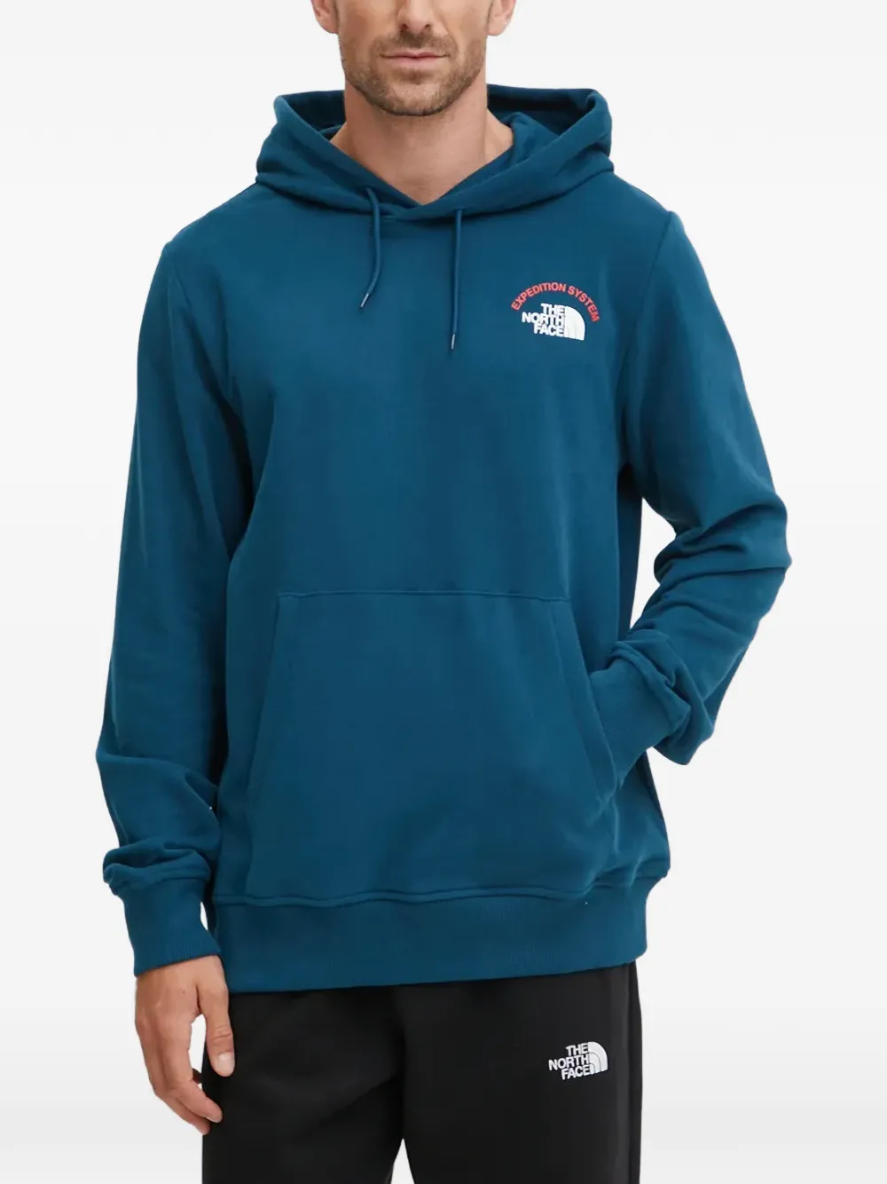 The North Face logo-detail hoodie - Blu