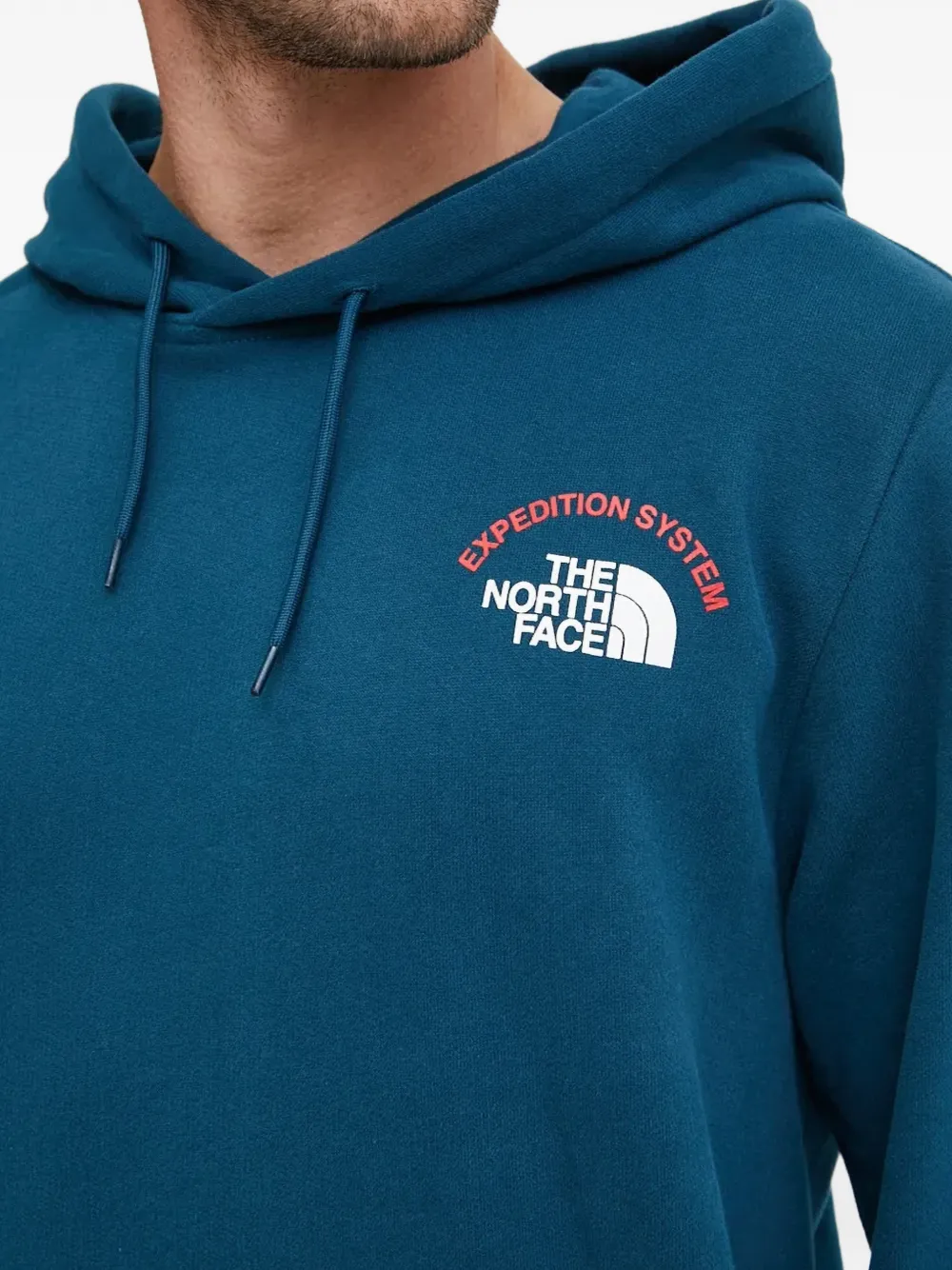 The North Face Hoodie met logodetail Blauw