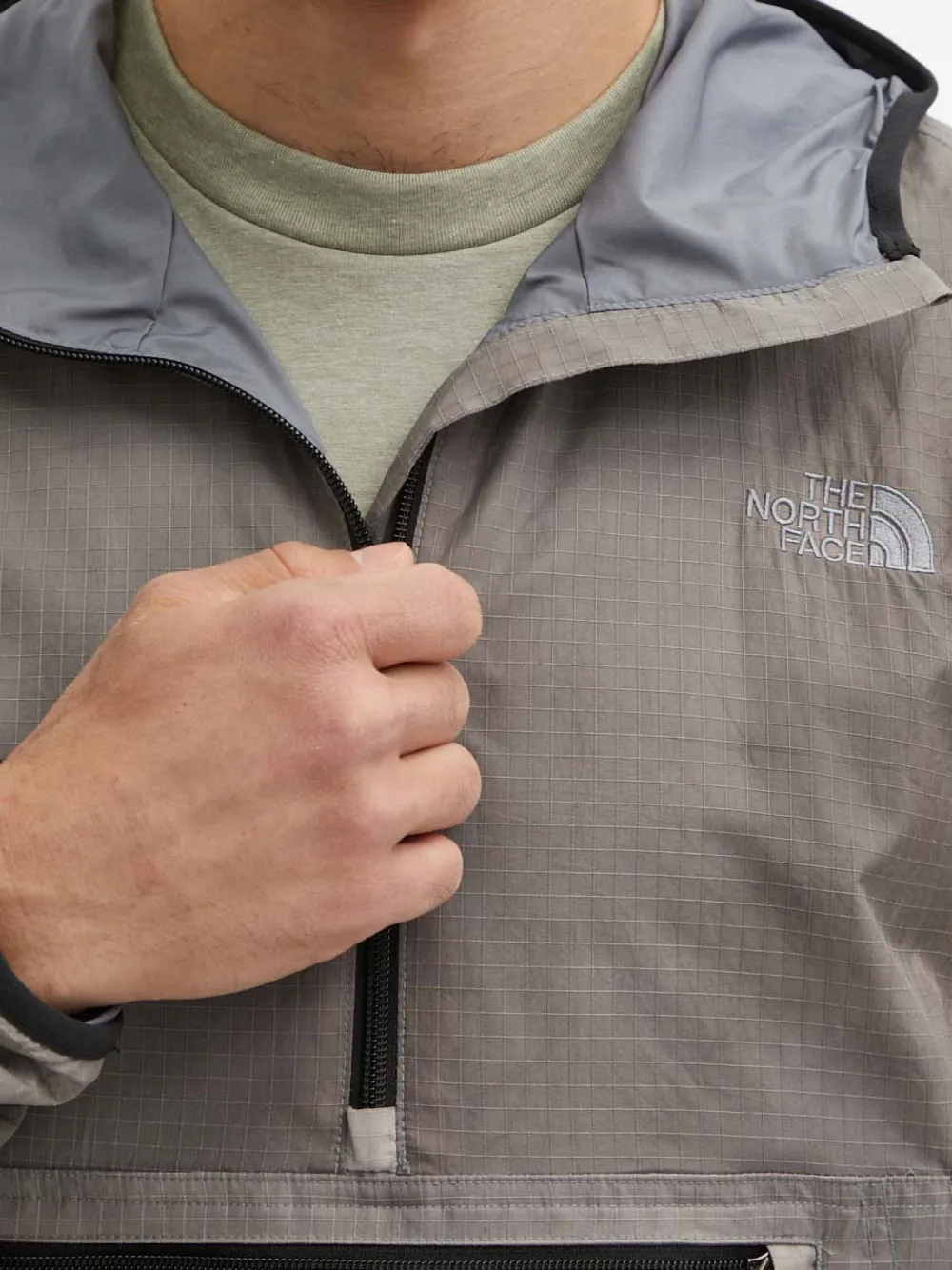 The North Face quarter-zip Hooded Jacket | Grey | FARFETCH CA