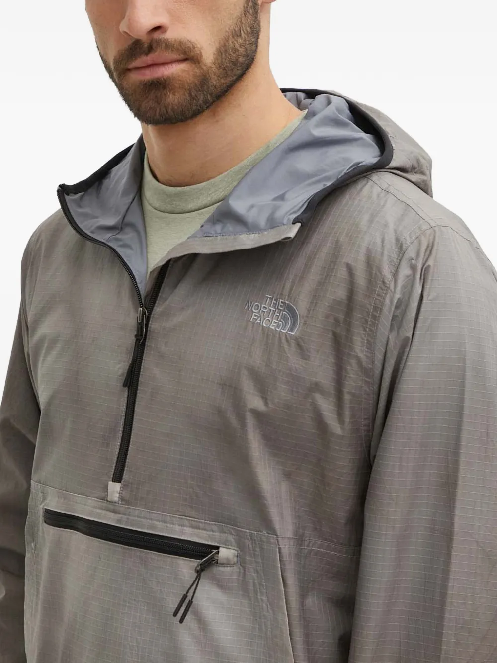 The North Face Jack met capuchon en rits Grijs