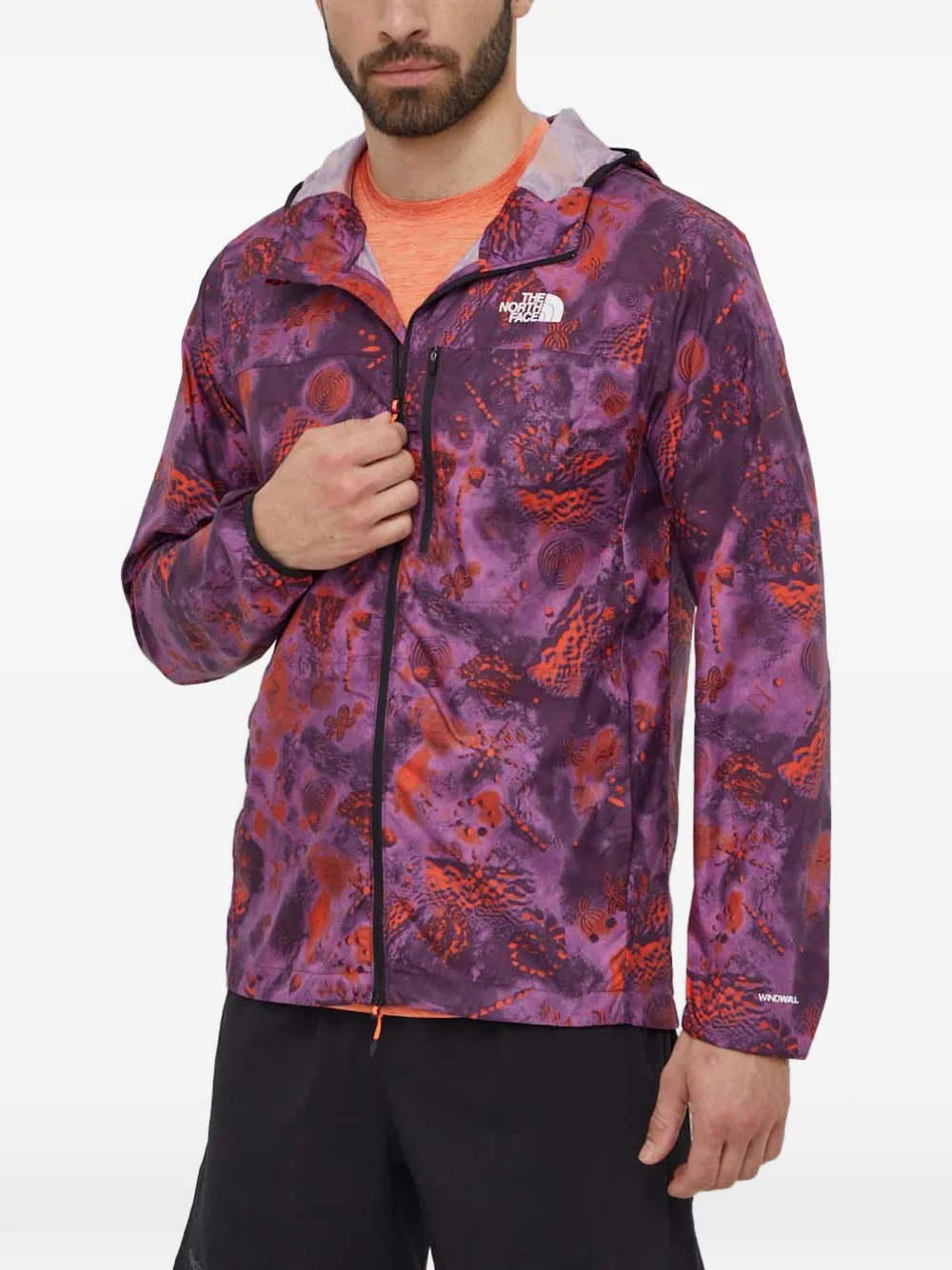 The North Face patterned hooded jacket - Viola