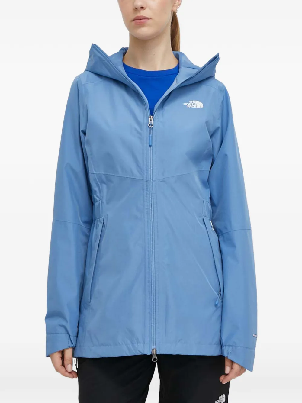 The North Face hooded zip-up performance jacket - Blu