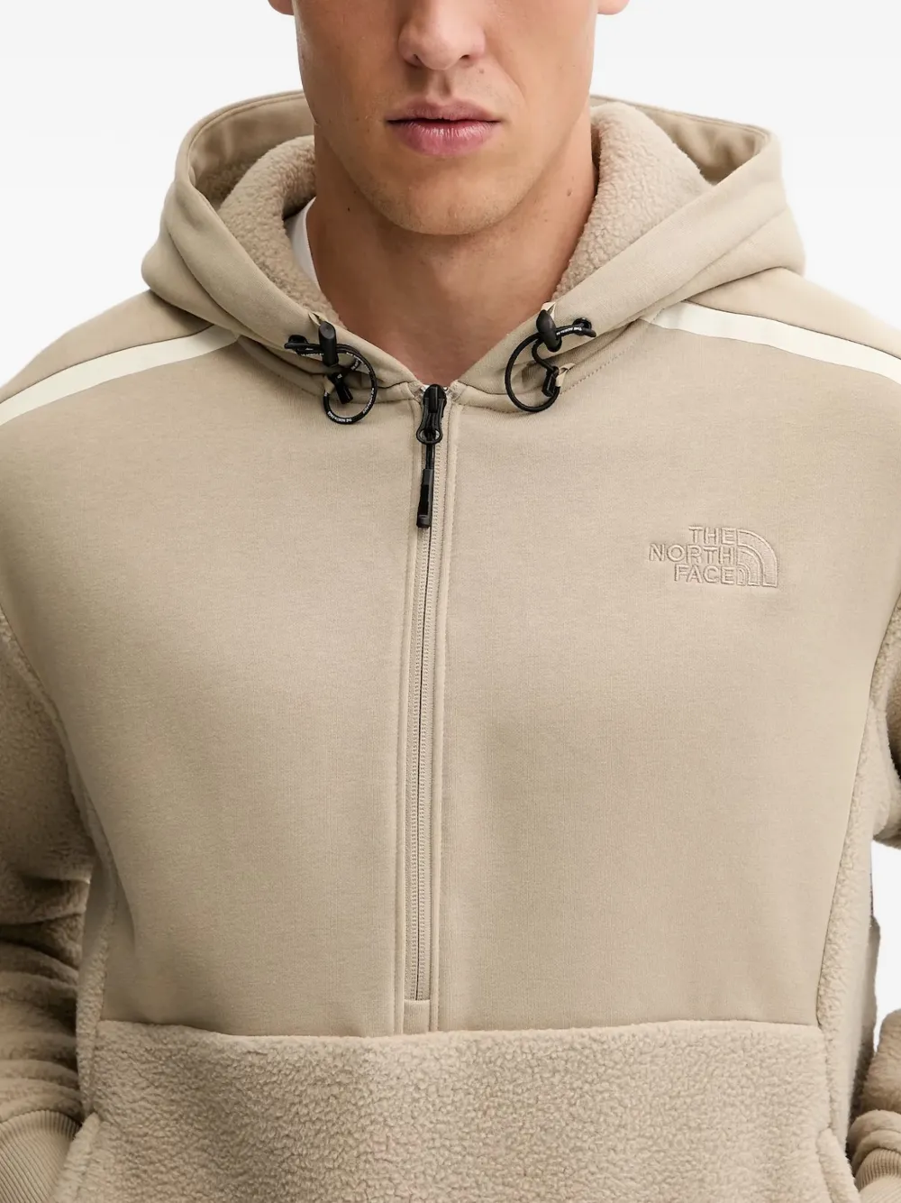 The North Face Hoodie met geborduurd logo Beige