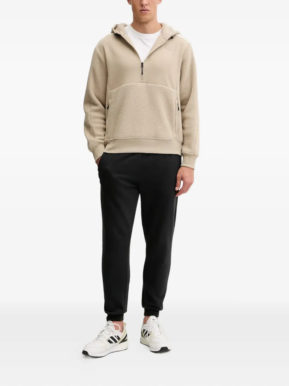 The North Face Hoodie met geborduurd logo Beige