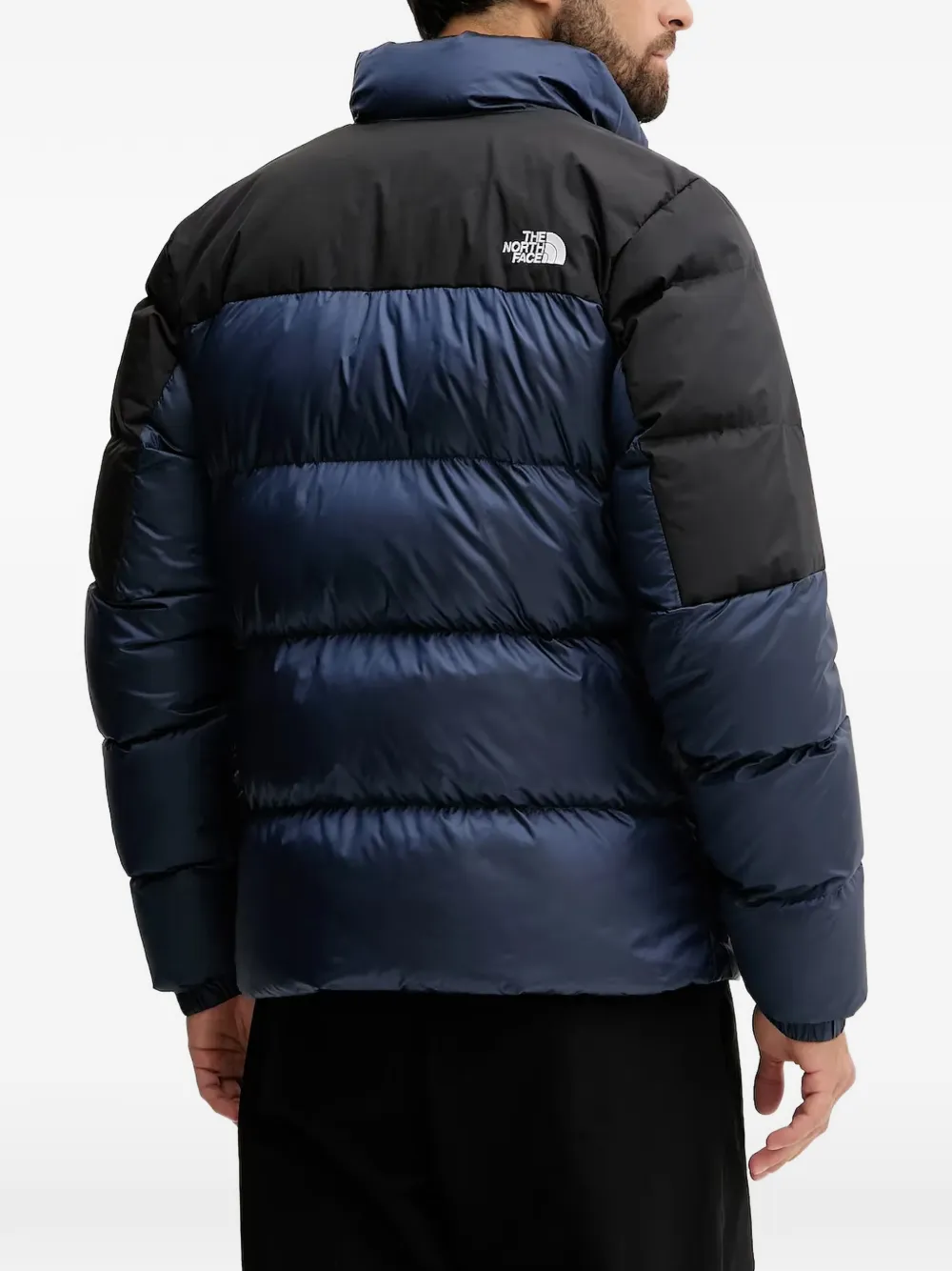 The North Face Gewatteerd jack met geborduurd logo Blauw