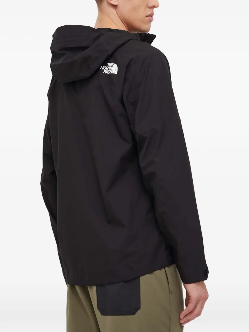 The North Face Jack met capuchon en logodetail Zwart