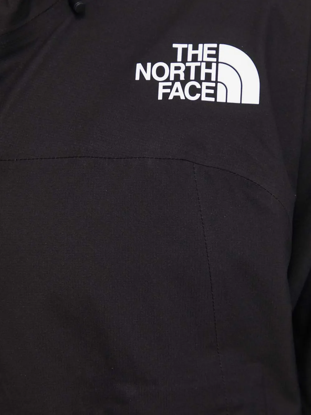 The North Face Jack met capuchon en logodetail Zwart