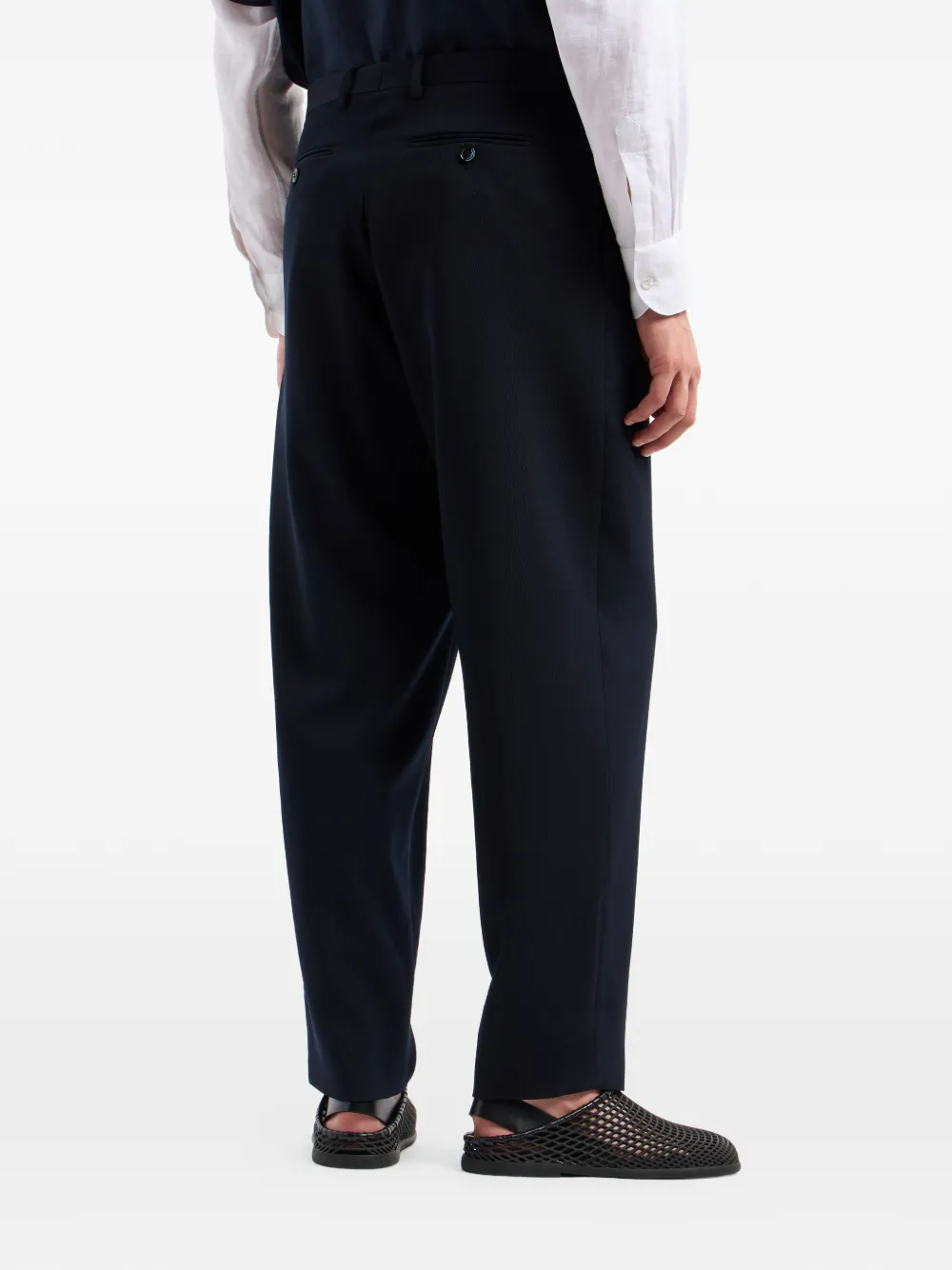Giorgio Armani back-pockets trousers - Blauw