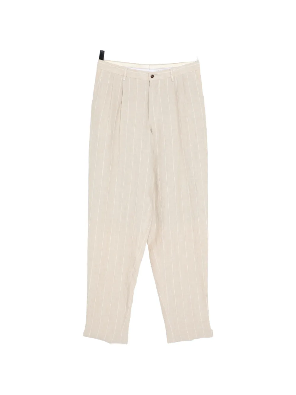 Giorgio Armani striped linen trousers - Toni neutri