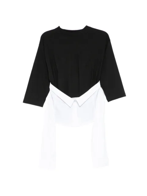 pushBUTTON layered T-shirt