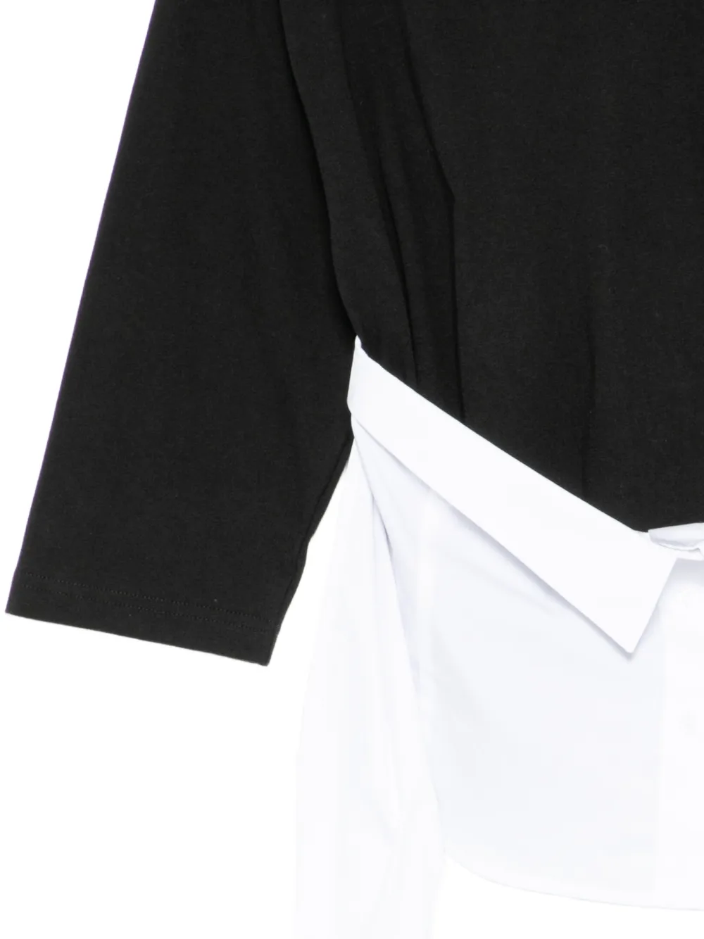  Pushbutton Camiseta A Capas - Negro 