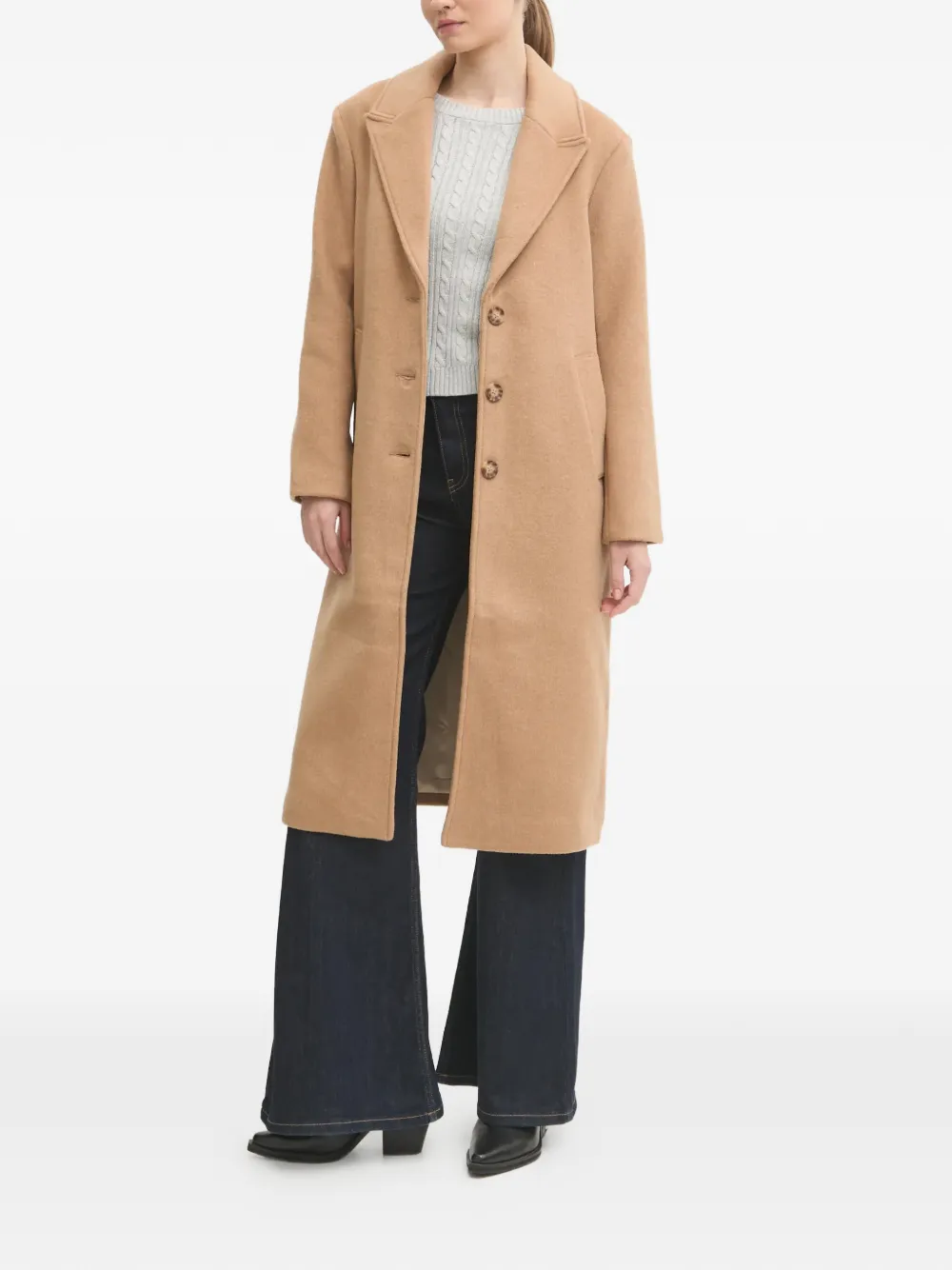  Abercrombie & Fitch Buttoned Coat - Neutrals 
