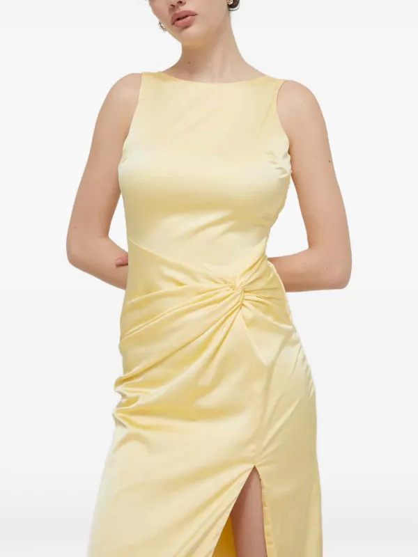 maxi dress petite women Dusty Pink Halter Front Chiffon Maxi Dress
