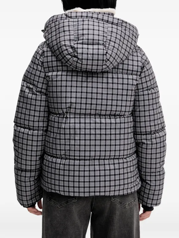 Hollister チェック フーデッド ジャケット | グレー | FARFETCH JP