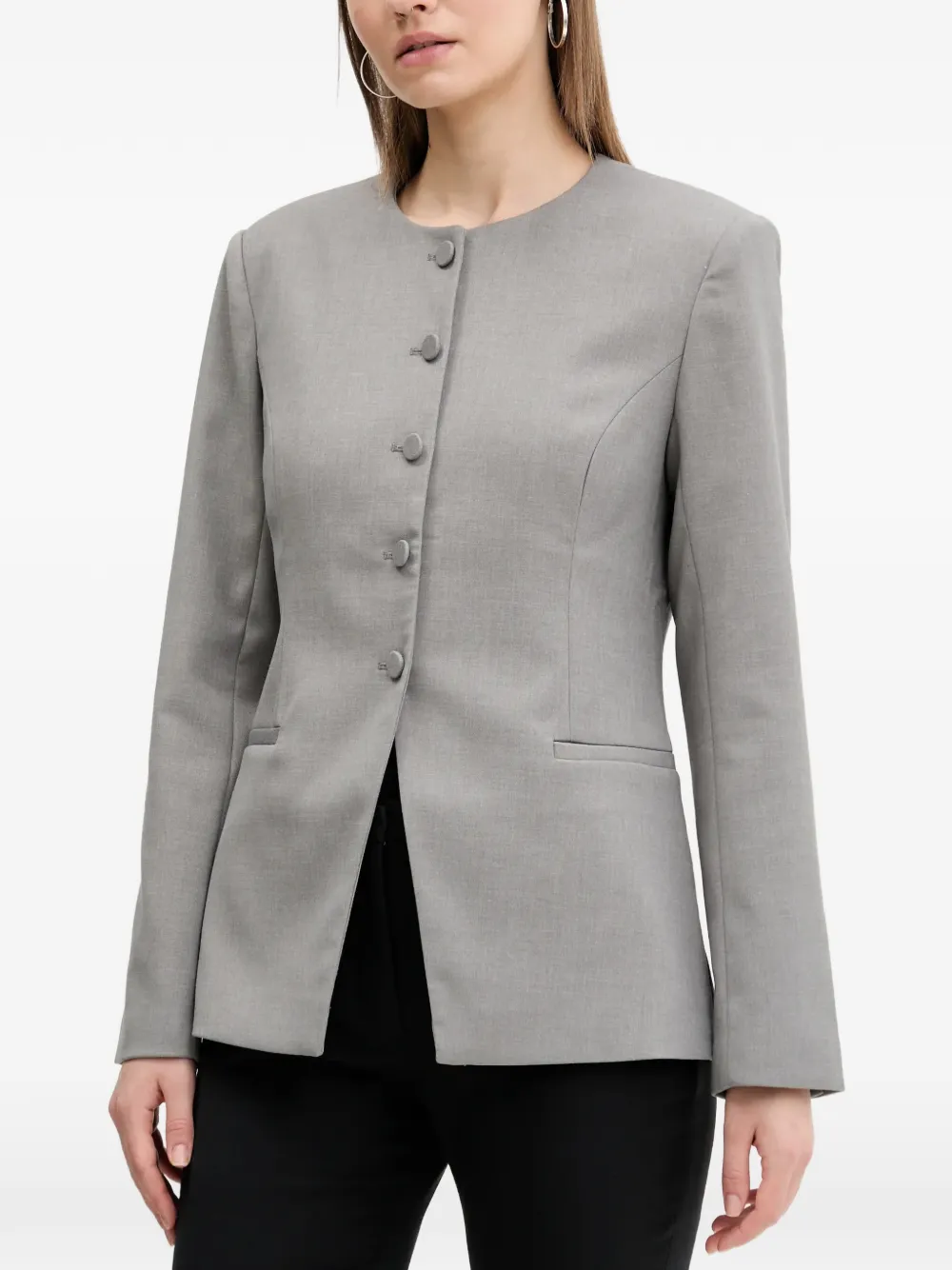 Abercrombie & Fitch Blazer con bottoni - Grigio