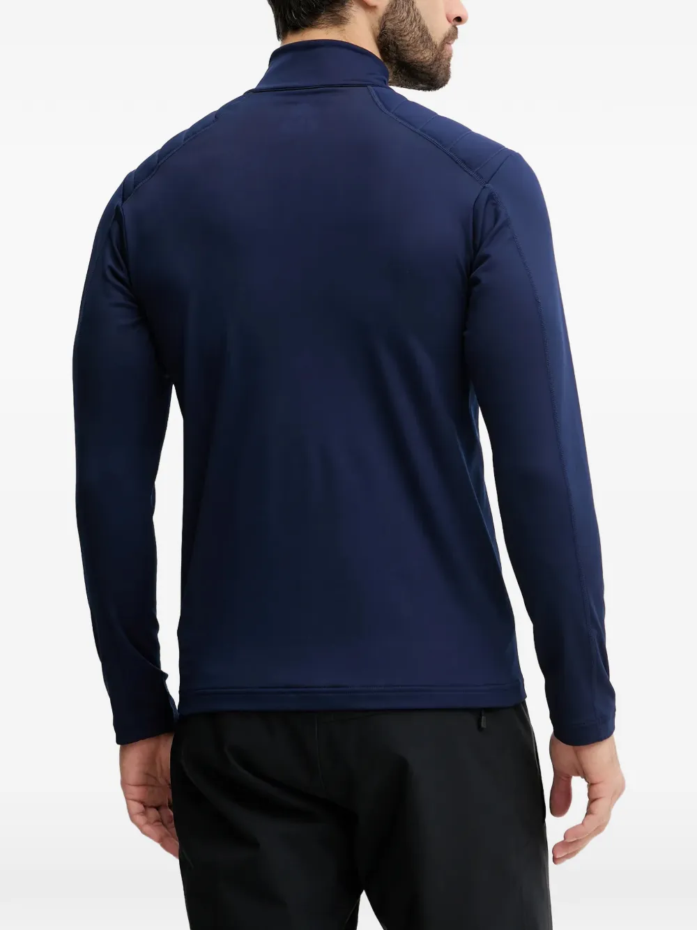  Descente Zip-fastening Mock-neck Ski Top - Blue 